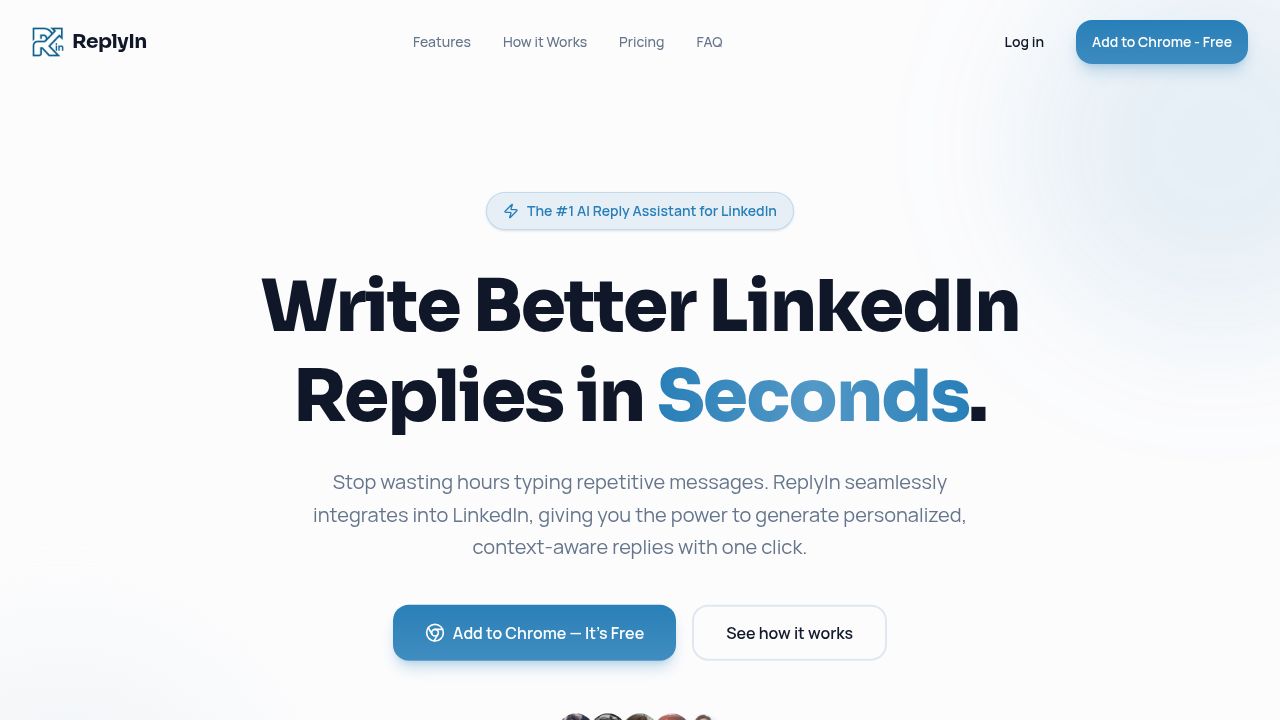 ReplyIn - AI Reply Assistant for LinkedIn | Write Better Replies in Seconds